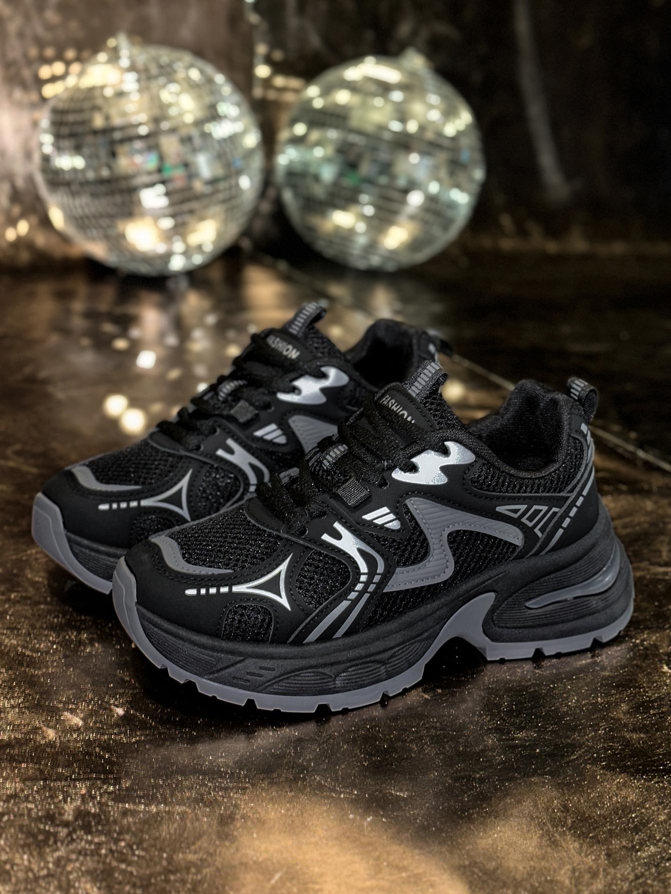 New Women's Chunky Sole Sports Shoes, Casual Dad Sneakers, Thick Soled Sneakers, Lace Up Sneakers, Thick Sole Sneaker, Athletic Shoes, Casual Athletic Trainers, Women's Fashionable Comfortable Breathable Shoes for All Seasons, Sneaker Footwear