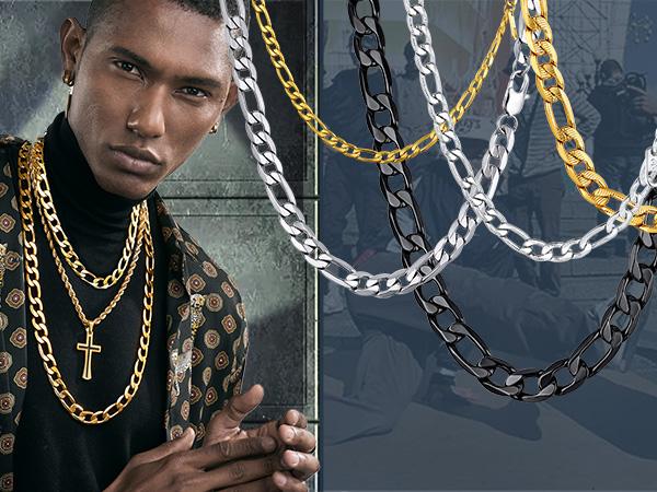 PROSTEEL Cuban Link Chain Necklace Stainless Steel Chain Necklace 4mm-13mm Width 14"-30"Inch Unisex For Men Women Lovers Gift Box PROSTEEL Cuban Link Chain Necklace Stainless Steel Chain Necklace 4mm-13mm Width 14"-30"Inch Unisex For Men Women Lovers Gift Box