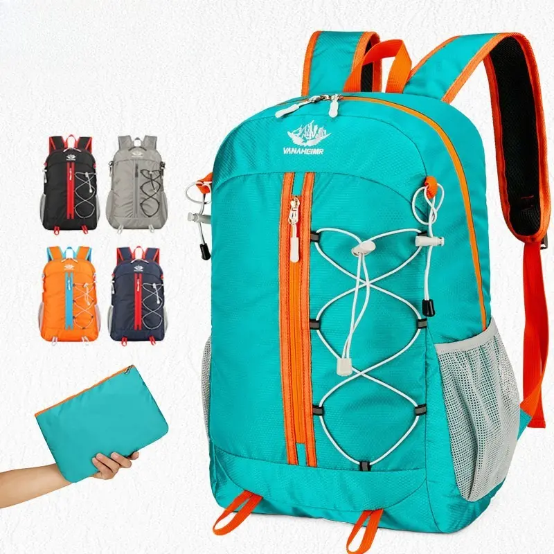 Foldable Backpack – Waterproof, Ultralight, and Portable Hiking Backpack; Stylish Travel & Camping Backpack for Men and Women; Large-Capacity Foldable Outdoor Sports Backpack