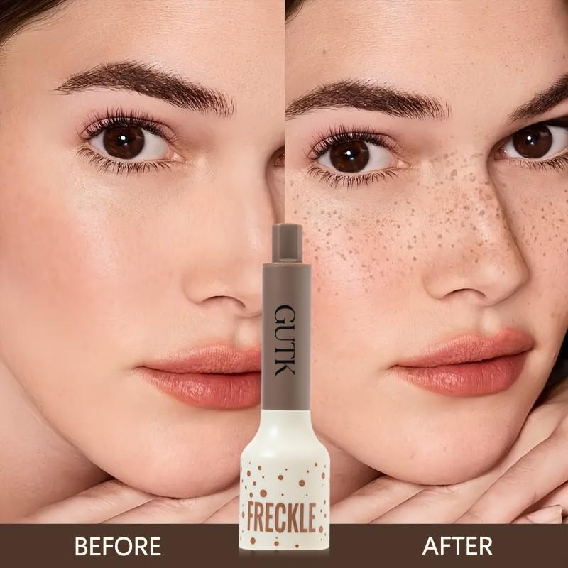 Waterproof Freckle Stamp Pen, 5-Point Natural Fake Freckles Makeup Pen, Quick-Dry & Smudge-Proof Long-Wear, Skin-Friendly Formula, Easy to Create Realistic Freckle Look, 4 Vibrant Shades for All Skin Tones