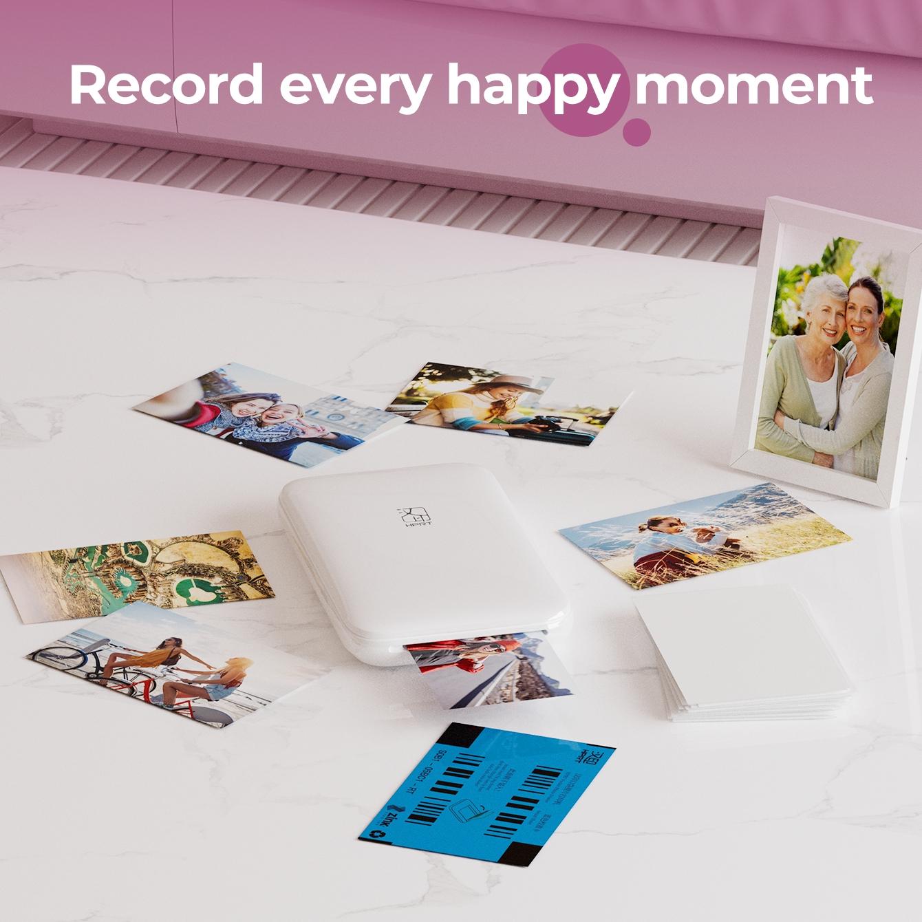 Hprt Mt53 Compatible Photo Paper Roll, Durable & High-Quality Material, Perfect for Home Office Use, Easy Tear Design