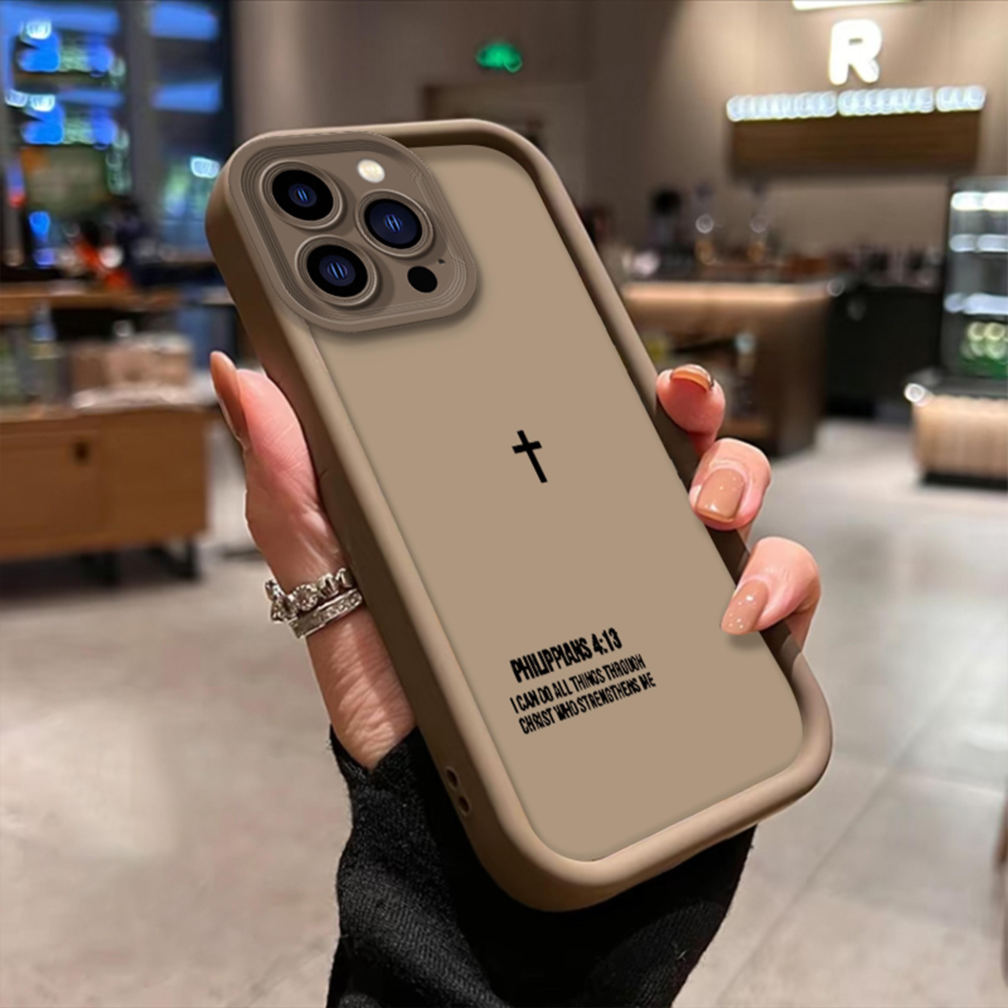 Bible text TPU mobile phone case for iPhone Samsung Galaxy 17Pro Max Air 16 15 14Plus 13 12 11 XR XS S25 S24 S23 S22 Shockproof Anti-Drop Phone Case Cute Gift for Her.HY19