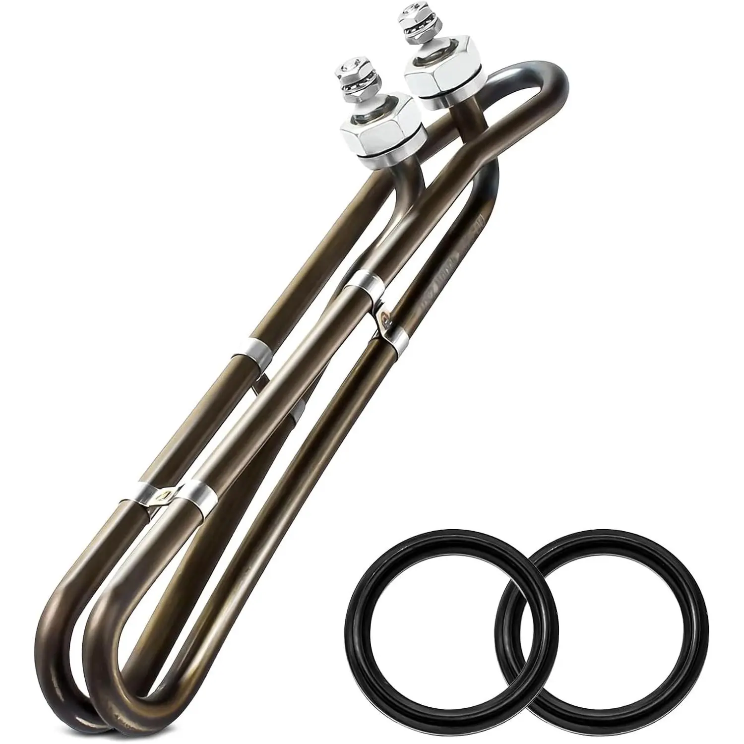 5.5KW 240V Titanium Hot Tub Spa Heating Universal Heating Element Replacement for Flo-Thru, Also fit for Balboa Spa Heater Element and Spas Electric Heaters Or Swimming Pools (10 inch)