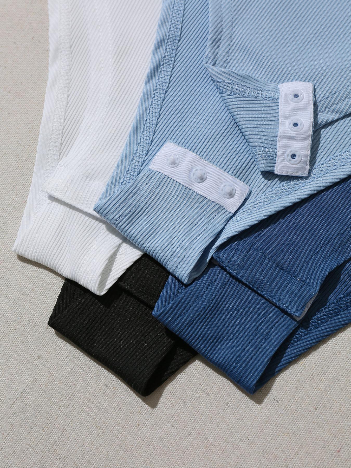 Women's Plain Scoop Neck Tank Bodysuit & Tee Bodysuit with Open Crotch Design, Stretchy Bodysuit, Casual Ribbed Bodysuit for Summer, Ladies Clothes for Daily Wear