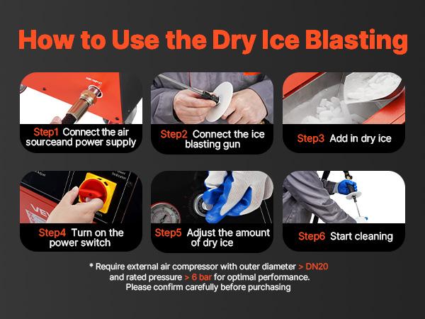 VEVOR Dry Ice Blasting Machine, 11LBS (5KG) Capacity Dry Ice Cleaning Machine with 4 Nozzles, Adjustable Pressure Dry Ice Amount, Movable Blaster Cleaner for Automotive Ship Aviation Chemical, 120V VEVOR Dry Ice Blasting Machine, 11LBS (5KG) Capacity Dry Ice Cleaning Machine with 4 Nozzles, Adjustable Pressure Dry Ice Amount, Movable Blaster Cleaner for Automotive Ship Aviation Chemical, 120V