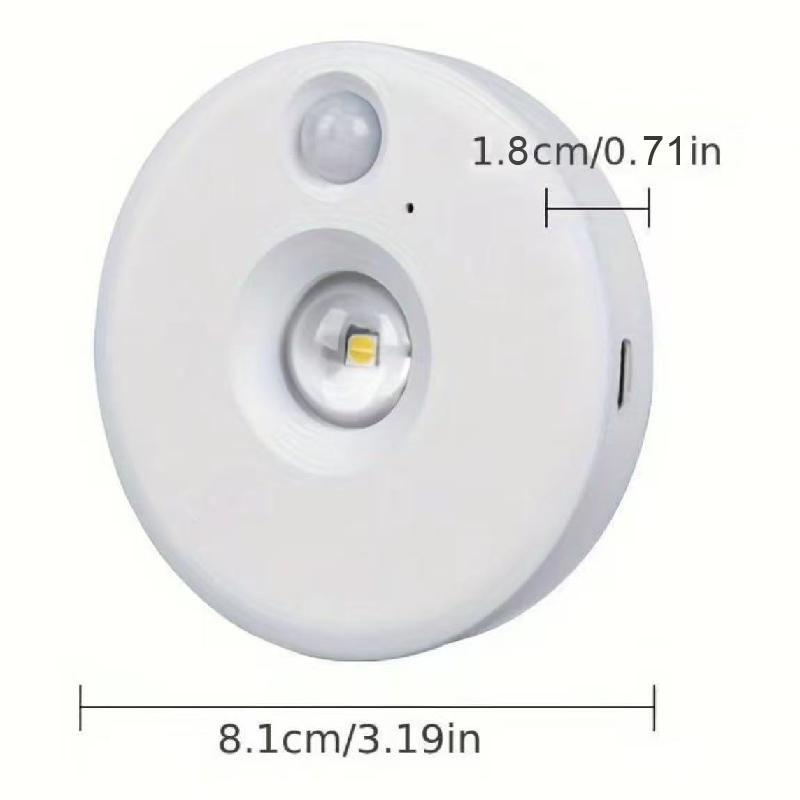 Human Motion Sensing Cabinet Light, USB Rechargeable Wireless Remote Control Ambiance Lighting, Magnetic Three-Color Changing LED Lamp, Decorative Lights