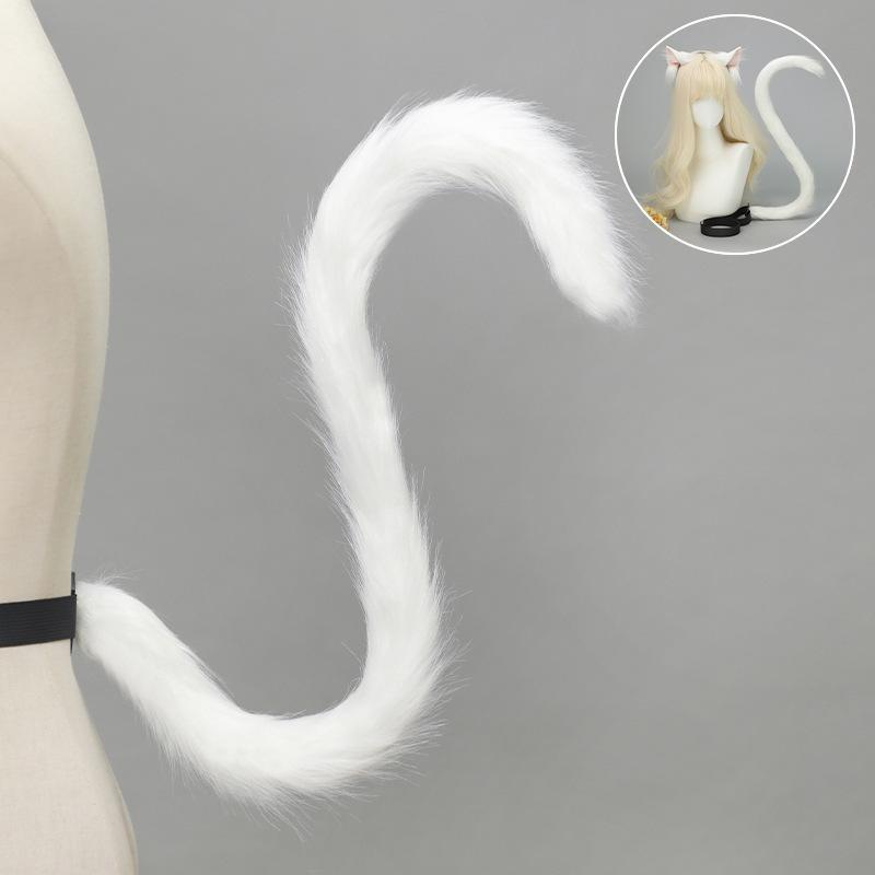 Realistic Cat Ear Headband  Tail Set  Handmade Plush Cosplay Kit for Anime Conventions  Halloween  Furry Costumes