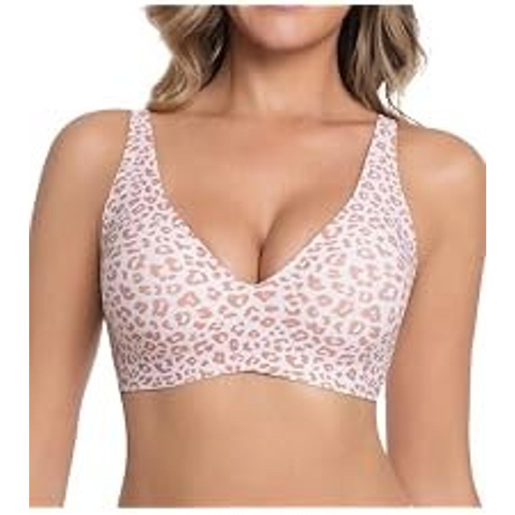 Womens Jelly Plunge Wireless Bralette T-Shirt Comfortable Bra