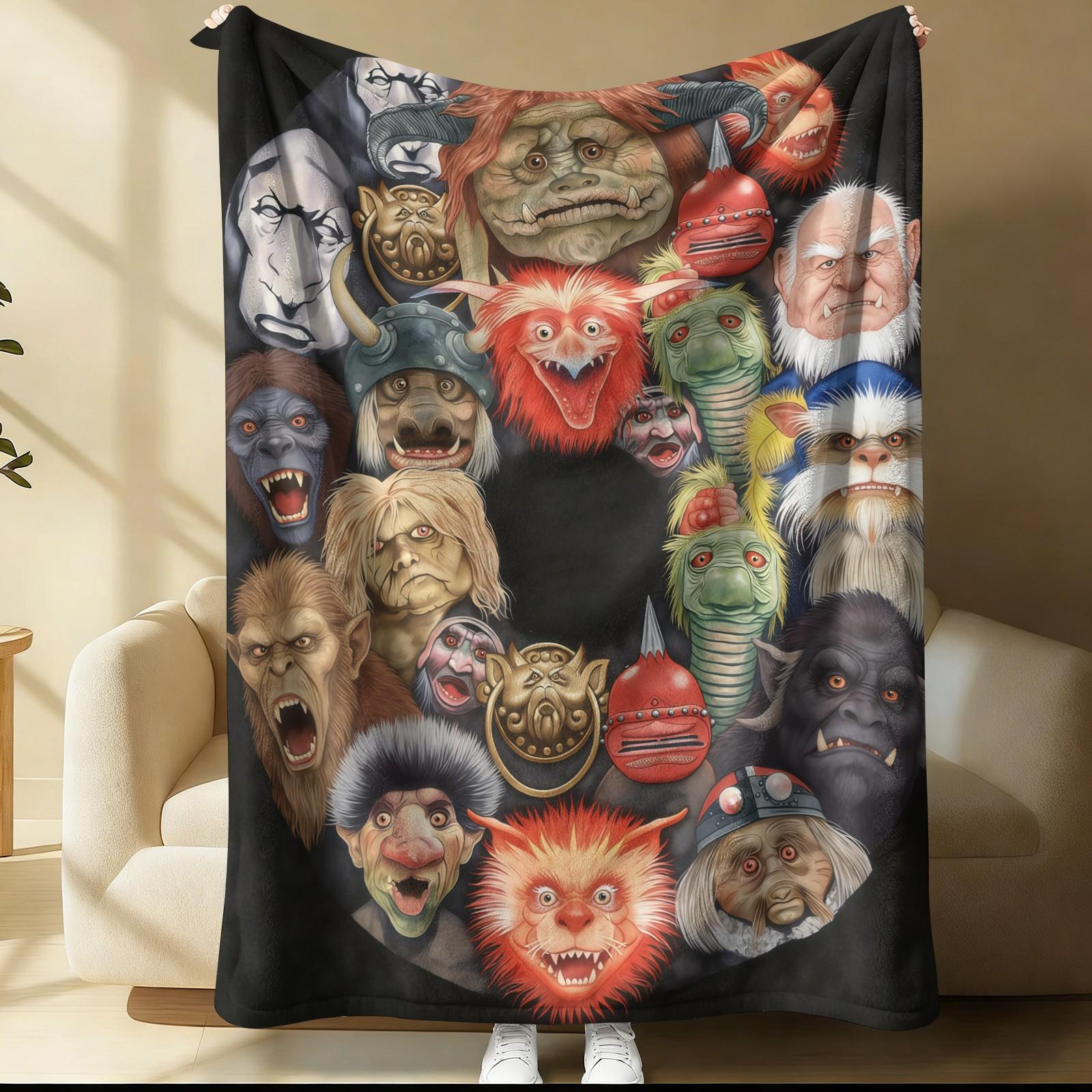 Labyrinth Pattern Blanket, Suitable For Children And Adults As Daily Holiday Birthday Gifts, Soft, Warm, And Lightweight Plush Blanket, Suitable For Bed, Sofa, Car, And Room Decoration