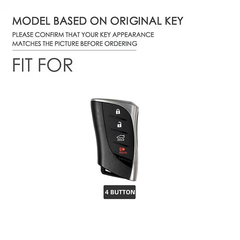 Tpu Car Key Case Cover for Lexus Es200/es250/es300h/es350/rx300/rx350/rx450h/nx2, 4 Buttons Fob Holder, Durable Protective Accessory