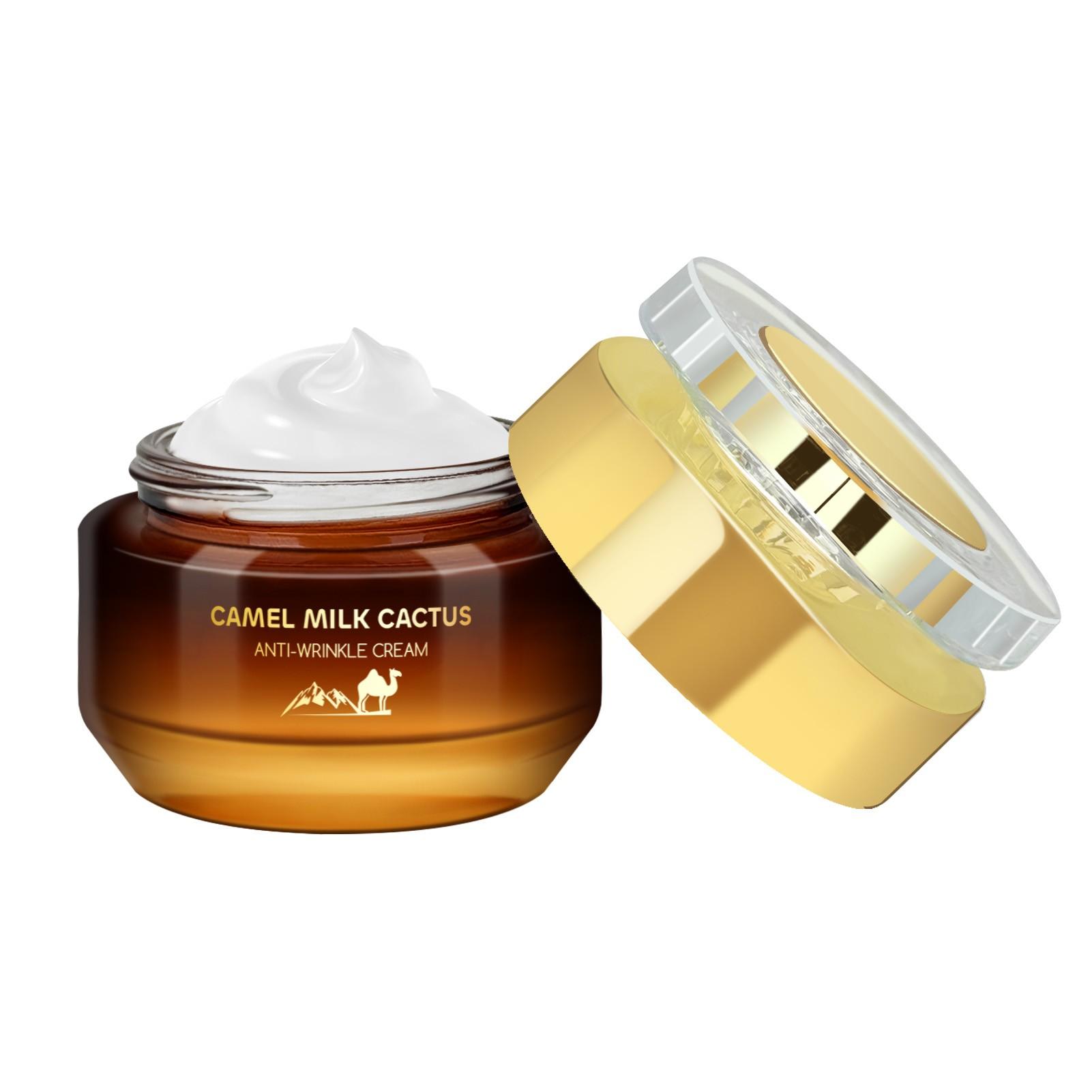 Camel Milk Anti-Wrinkle Balm, Oatmeal & Aloe Vera Essence, Niacinamide & Hyaluronic Acid, Deeply Nourishing, Moisturizing, Evening Care