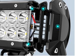 Nilight LED Light Bar 20 Inch 126W Spot Flood Combo Led Off Road Lights with 16AWG Wiring Harness Kit-One Lead Underglow Car  dealsforyoudays