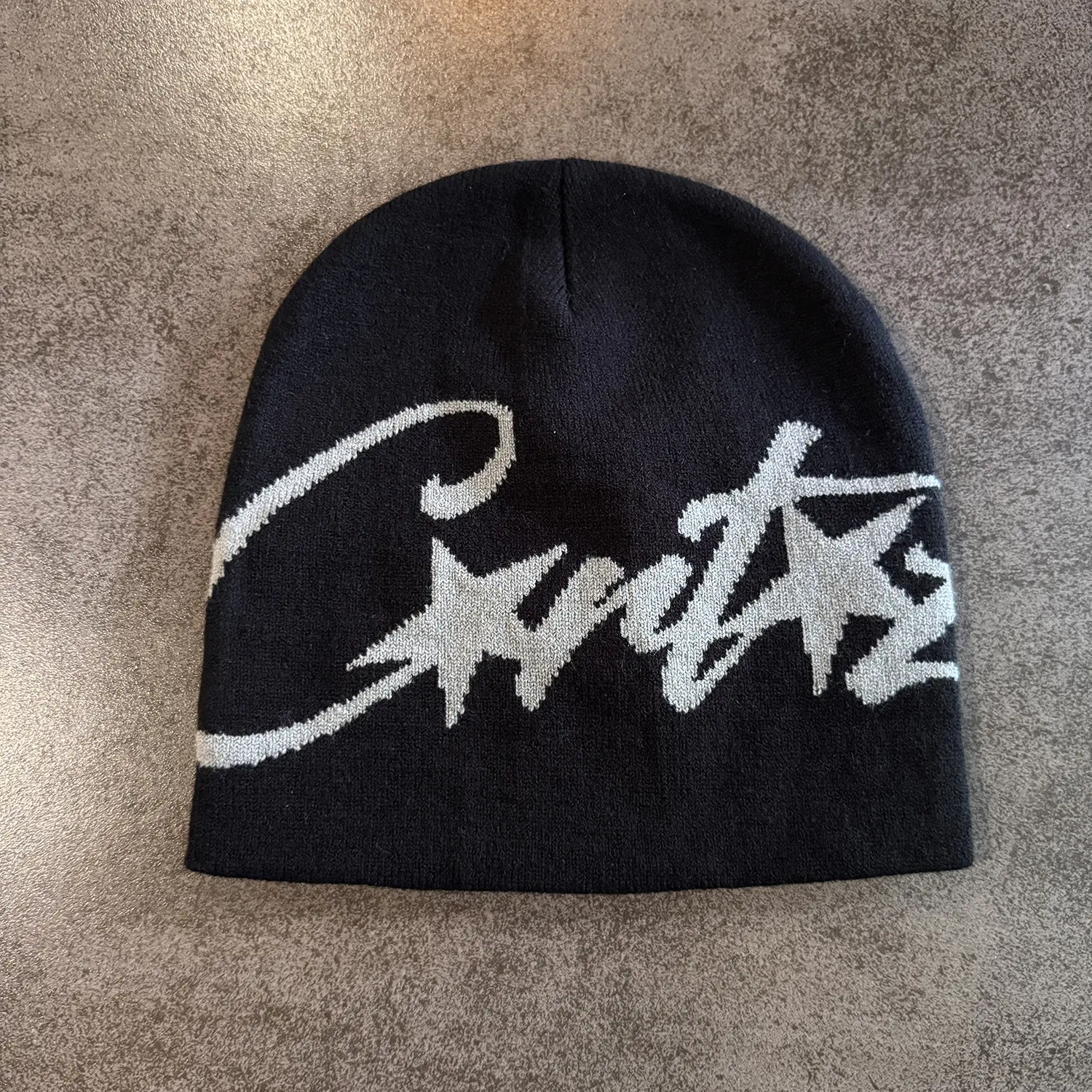Black and gray text