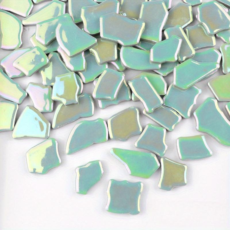 DIY Ceramic Mosaic Tiles, Approximately 35 Pieces, 200g Irregular Shapes, Handmade Materials, Free Stone Patchwork Tile Scraps