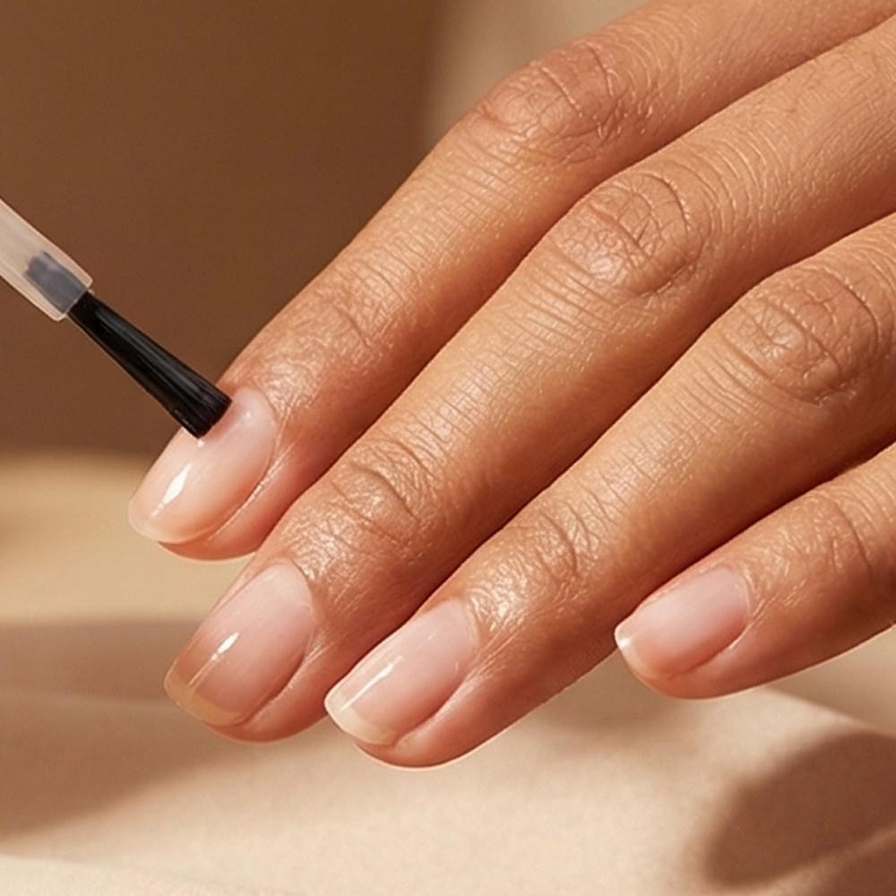 ELL LOUREL Rock Hard Nail Strengthener, 10ml Quick-Dry Keratin Infused Nail Hardener, Maximum Strength Formula for Brittle, Thin & Damaged Nails, Long-Lasting Nail Protection, Salon Quality Endurecedor de Uñas, 0.34fl.oz, Nail Care Serum Oil