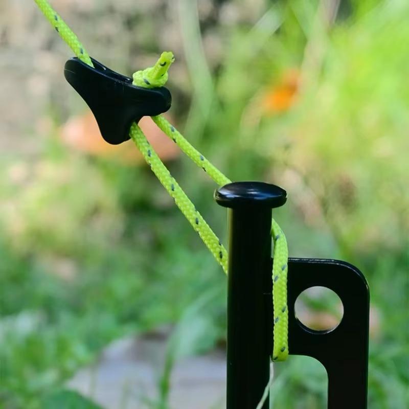 10PCS Tent Awning Rope Fastener Wind Rope Buckles riple-Cornered Cord Tightener Camping Tent Stopper ﻿Non-Slip Car Interior Decoration