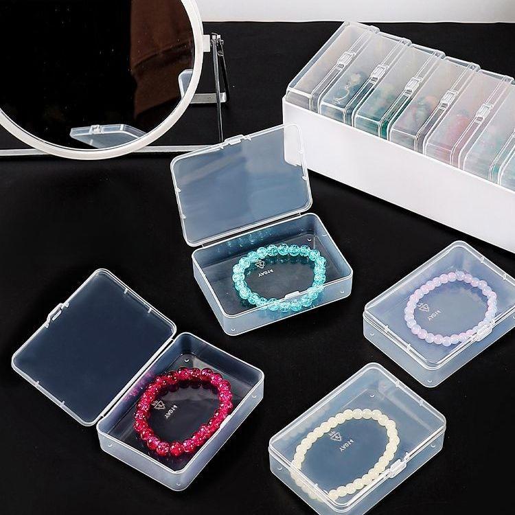 Data Cable Organizer Box for Desktop, Charging Accessories Storage Drawer, Clear Storage Box, Divided Compartments, Modern Home Room Shape and Space Saver, Multifunctional Organizer