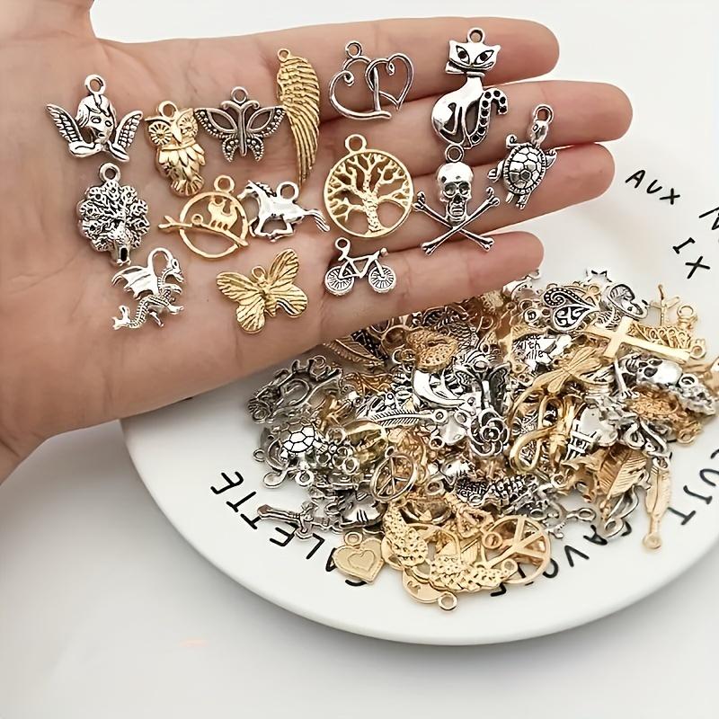 30 60 Sets Alloy Tibetan Silver Pendants Earrings DIY Bracelet Necklace Luggage Clothing Accessories Bead Decorations