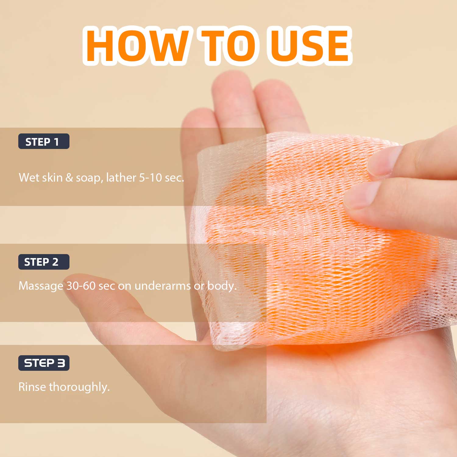 Persimmon Soap Bar - Deodorizing Soap - Purifying Soap - Nonenal Solution - Japanese Persimmon and Green Tea Extract - For Men and Women - Gentle on All Skin Types - Natural Body Odor Soap