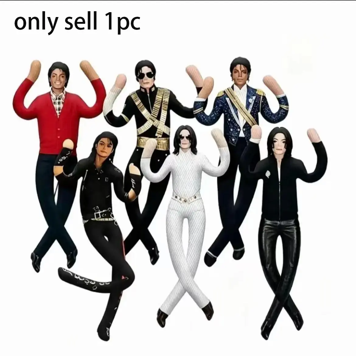 Michael Jackson Role-Playing Doll, Plush Soft Huggable Puppet, Room Decor, Abstract Multi-Joint Action Figure, Gift Idea