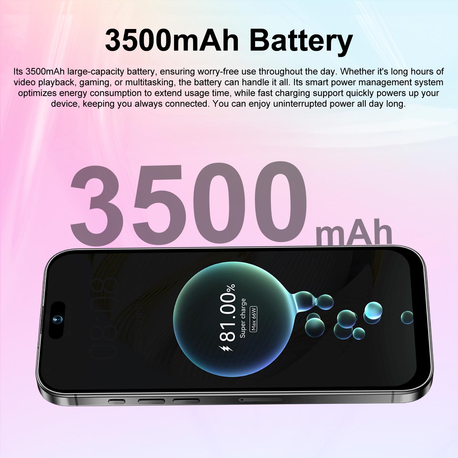Astarry-17 Pro Max Touchscreen Smartphone, 6.8-Inch Screen, 6gb RAM, 64GB Storage, Octa-Core Processor, 3500mah Battery, Android System, 8+20mp Camera