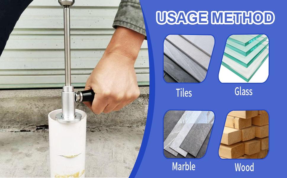 Inside Pipe for PVC Pipe, with Handle and 4 Grit Cutting Wheel, 7 Inch Cutting Depth, 1/4in Hex Shank Fit, Pipe Tool for