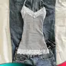 【Black Friday】Women's Casual Fashion Lace Trim Cami Top, Slim-Fit Adjustable Straps Top, Y2K Street Style Clothing