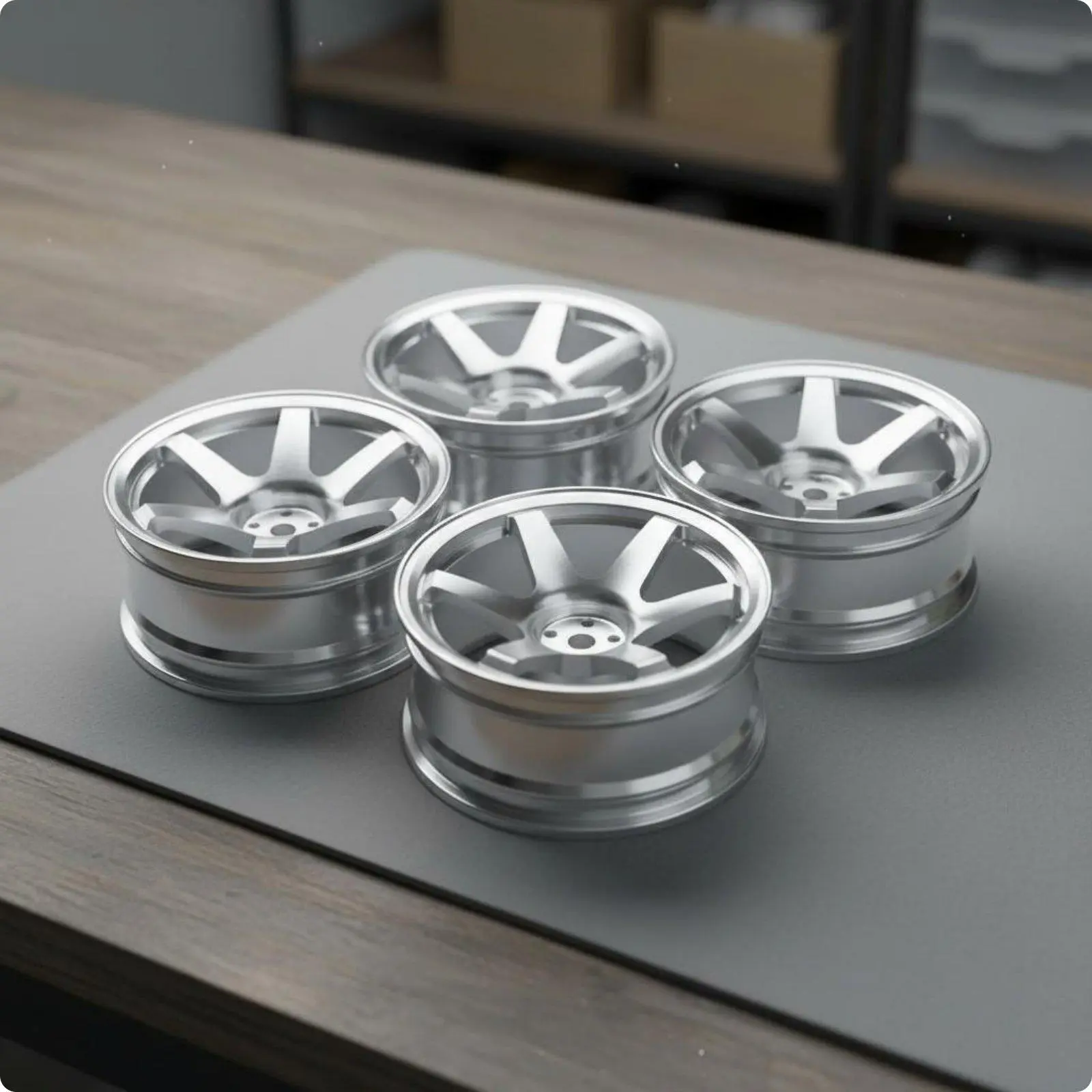 RC Car Wheel 12mm Hex Aluminum Drift Rims Lightweight Alloy 1/10 Metal Wheels for HSP94122 94123 CS D4 TT02