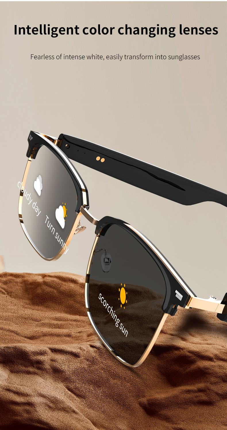 VUB AI Translation Smart Glasses with Bluetooth Connectivity 160 Languages GPT Chat Unisex Audio HD Voice Calls HiFi Sound Photochromic Lenses - Wearable VUB AI Translation Smart Glasses with Bluetooth Connectivity 160 Languages GPT Chat Unisex Audio HD Voice Calls HiFi Sound Photochromic Lenses - Wearable