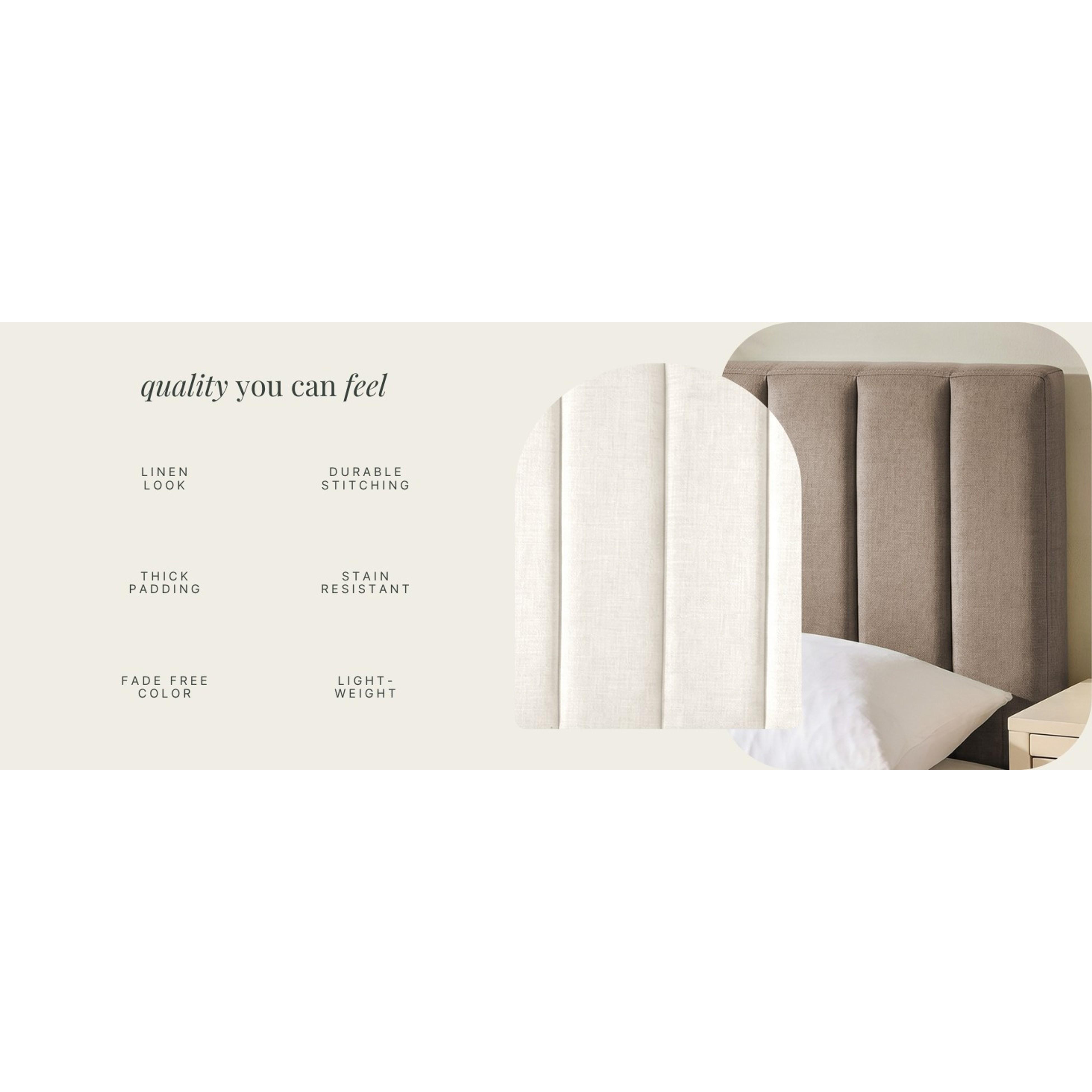 Wall Mounted Full Headboard Only, Bed Headboard Full Size | Easy Assemble, Floating Peel & Stick, Upholstered Channel Stitched, 3D Wall Panels, 5 Strips of 3M Tape Included, Off White Wall Mounted Full Headboard Only, Bed Headboard Full Size | Easy Assemble, Floating Peel & Stick, Upholstered Channel Stitched, 3D Wall Panels, 5 Strips of 3M Tape Included, Off White