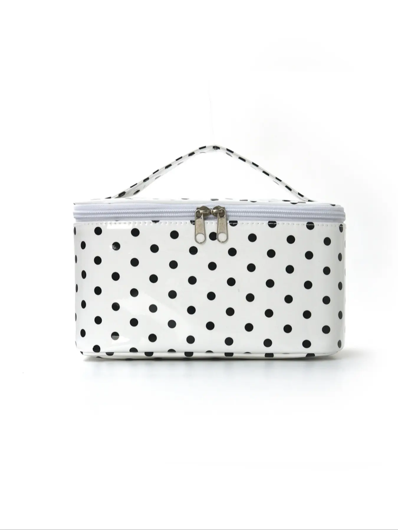 Polka Dot Makeup Bag, High Aesthetic Large Capacity Multi-Functional Storage Bag, Outdoor Travel Portable Handheld Organizer, Cosmetic Travel Bag