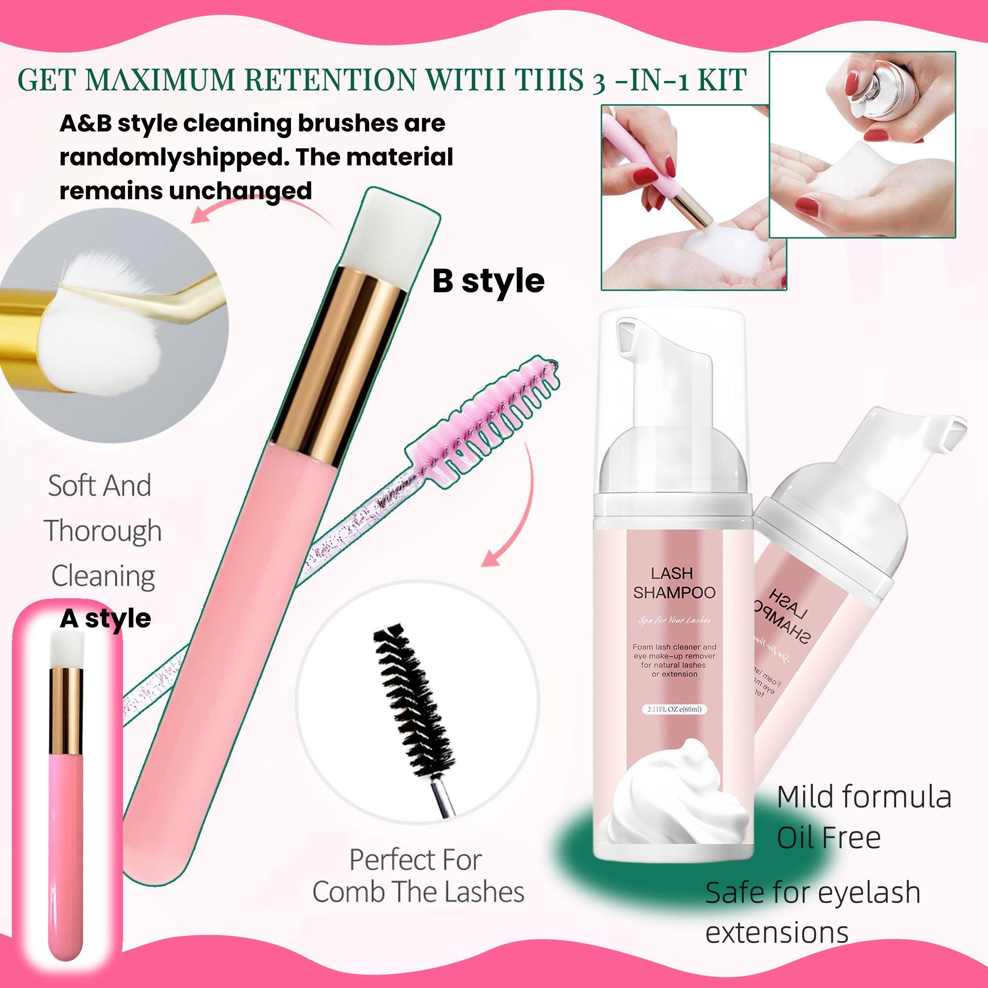 Eyelash Extension Gift Set Extra-Large Volume Eyelash Cluster Kit 4 Styles: Cartoon, Natural, Volume Single-Cluster Lash Extensions with Lash Bond and Seal Tweezers Remover  Eyelash Brush DIY at Home Easily Lash Glue Seal