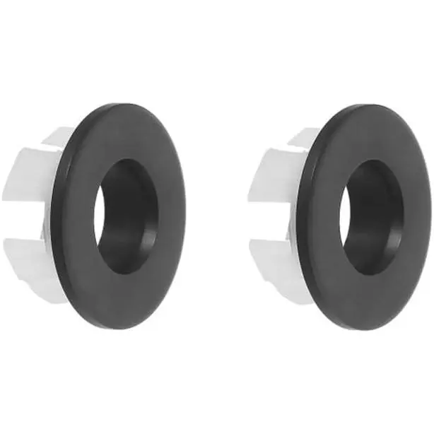 2 Pack Sink Overflow Ring Matte Black Bathroom  Sink Overflow Cover Insert in Round Trim Cap Brass Material