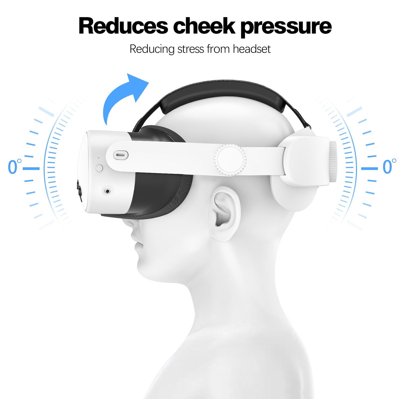 Adjustable Elite Headband for Meta Oculus Quest2/quest 3/quest 3s, Enhances Comfort and VR Immersion, Reduces Facial Pressure, Essential for Long Gaming Sessions