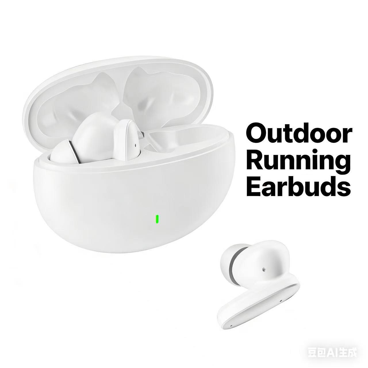 Wireless Earbuds Mini Stereo In-Ear Headphones, Type-C Charging Case, Compatible with iPhone & Android, Ideal for Gaming & Sports