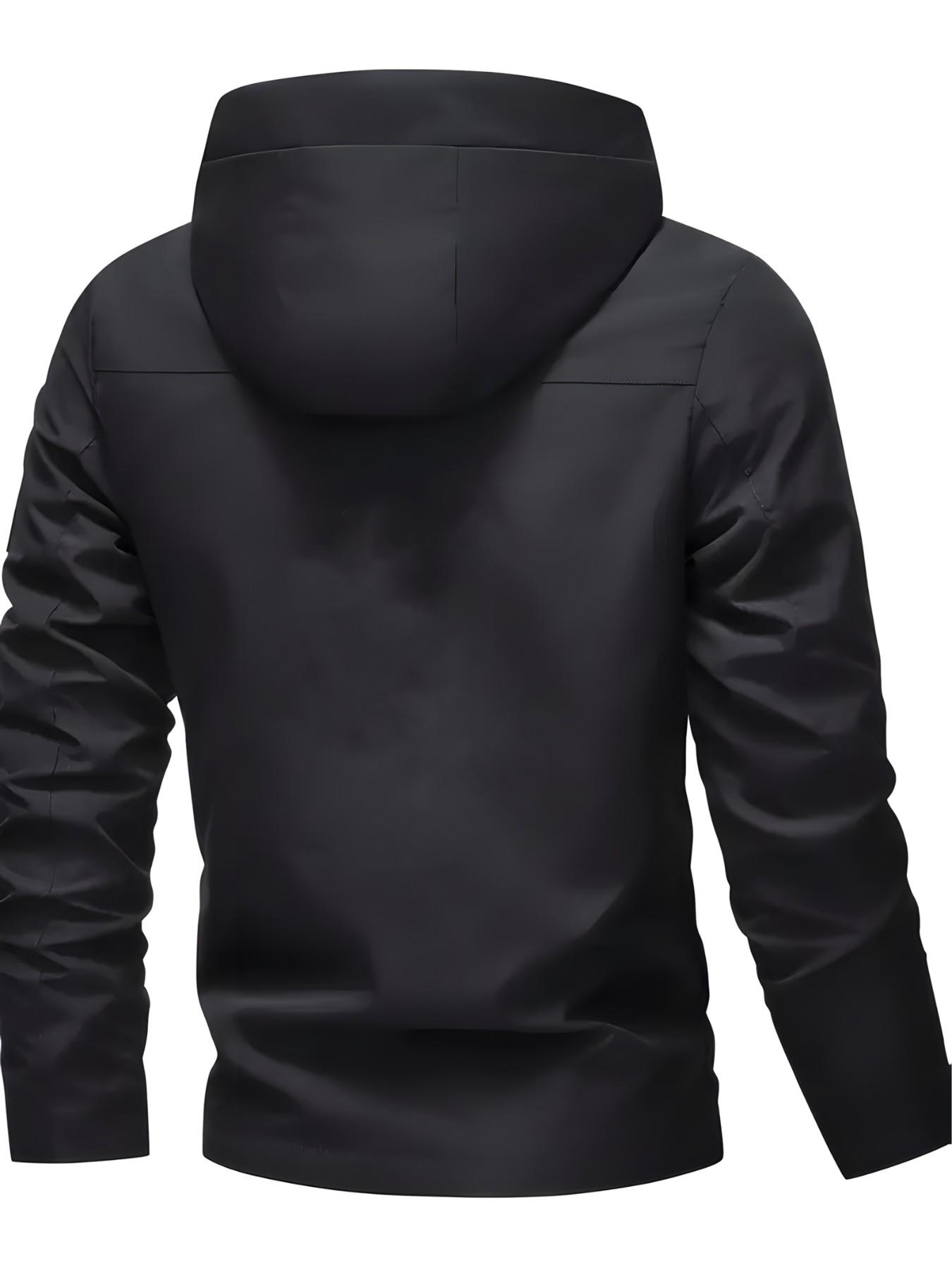 Outdoor Essential Windproof Waterproof Hardshell Jacket, High Stretch Breathable, All Seasons, Casual Style, Perfect for Hiking, School, Work