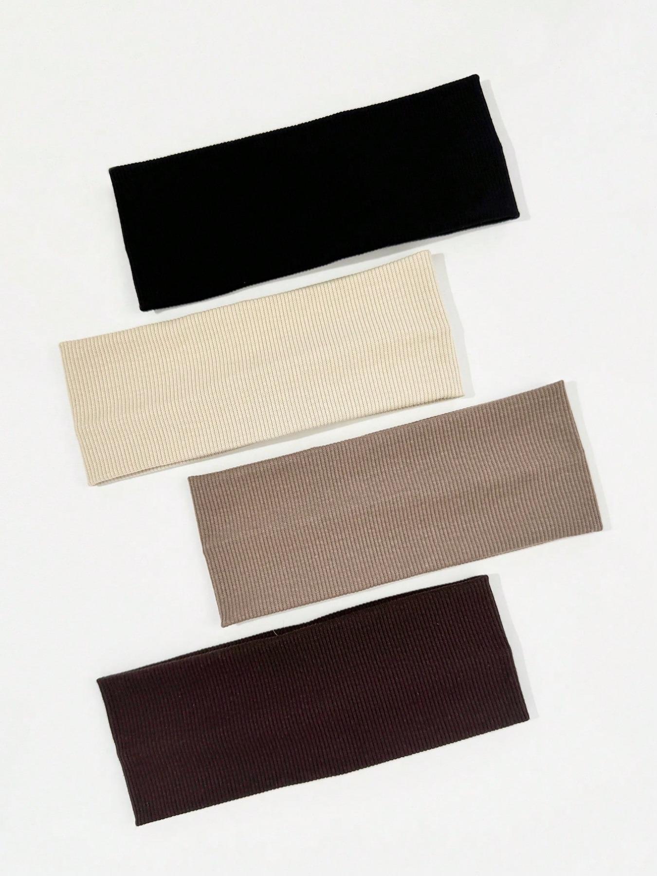 8pcs Solid Color Breathable Moisture-Wicking Sports Headbands, Suitable for Gym, Running and Daily Wear, Sweat-Absorbing Hairbands, Elastic Headbands, Training Fitness Sweatbands, Workout Headband