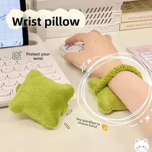 SleekHush 4-Piece Ergonomic Wrist Rest Set - Soft Pillow Mouse Pad, Elastic Strap Keyboard Support, Anti-Fatigue Cushion for Office Typing, Indoor Recreation (Luggage & Bags Accessory Cleaning & Care Companion)