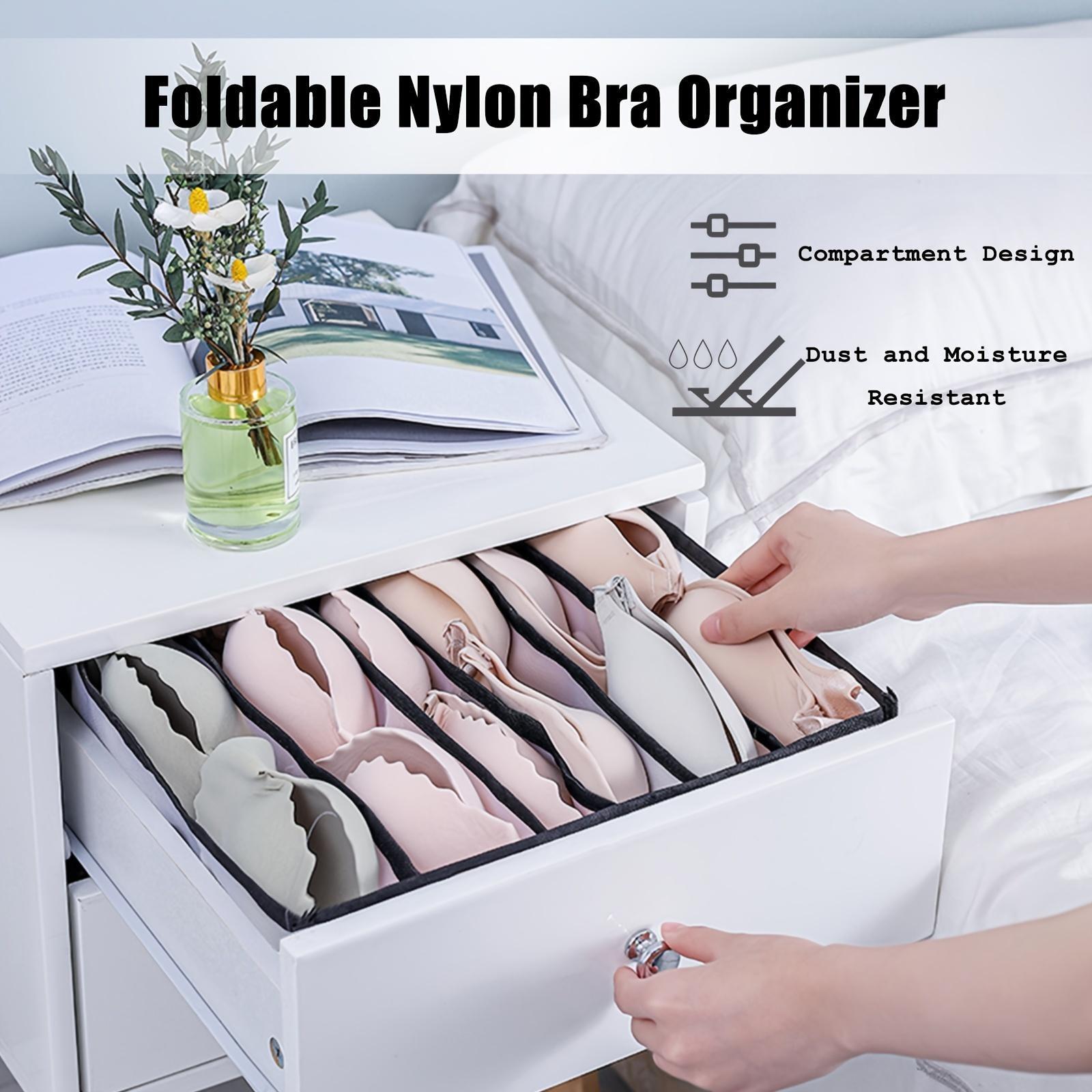 1Pc Foldable Grid Drawer Storage Box-multifunctional Breathable Underwear and Socks Storage Box, Multi-compartment Design, Space-saving Wardrobe Finishing Artifact, Ladies Fashion Accessories Clothing Storage Box, Collapsible Storage Boxes