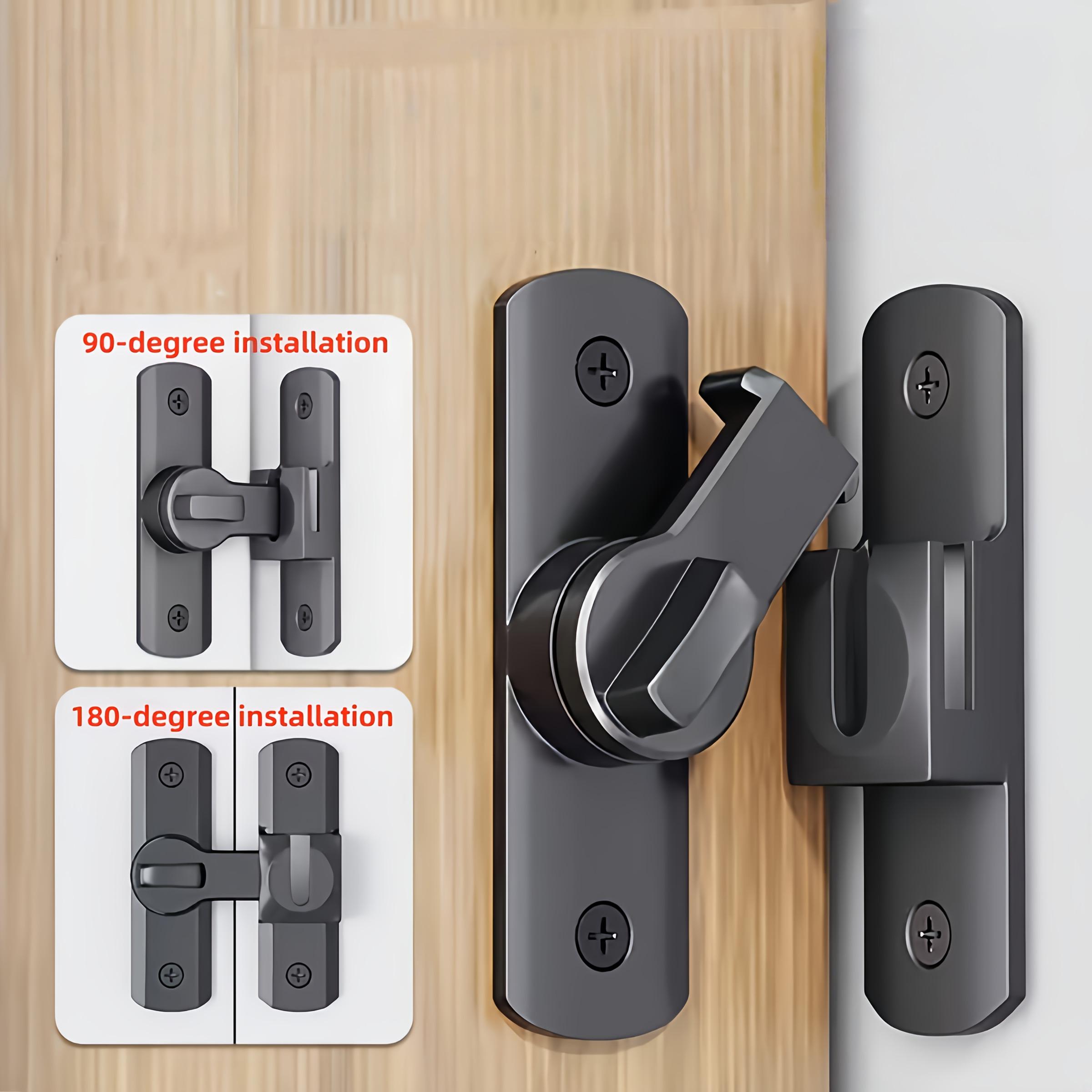 Sturdy Lock Security Door Lock Handle, Door Hardware, Sturdy Lock, Adjustable Slide ...