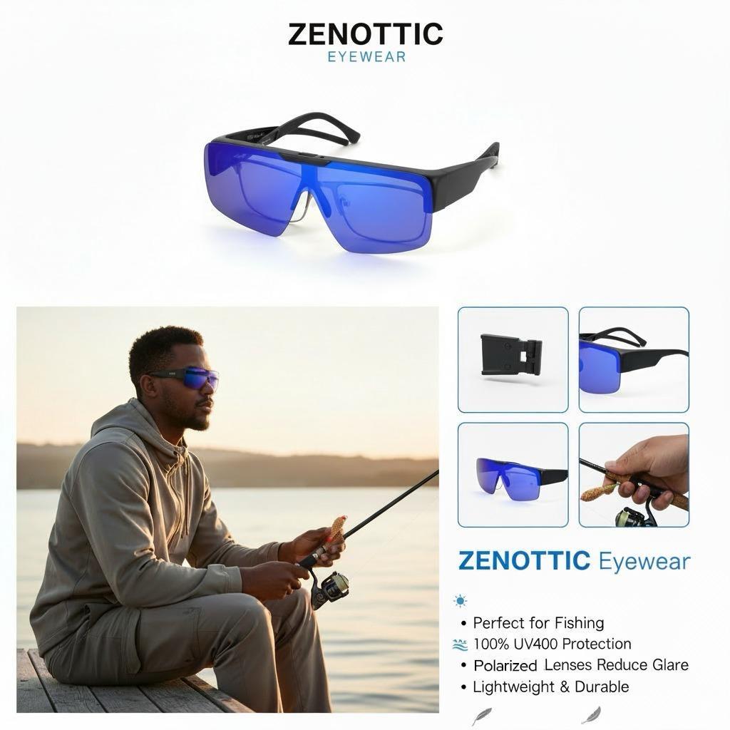 【Fit Over Sunglasses】ZENOTTIC Fit Over Polarized Sunglasses TR90 Frame Flip Up Design One-Piece Shield Lens UV400 Protection Driving Fishing Cycling Outdoor Gift for Men Women 【Fit Over Sunglasses】ZENOTTIC Fit Over Polarized Sunglasses TR90 Frame Flip Up Design One-Piece Shield Lens UV400 Protection Driving Fishing Cycling Outdoor Gift for Men Women