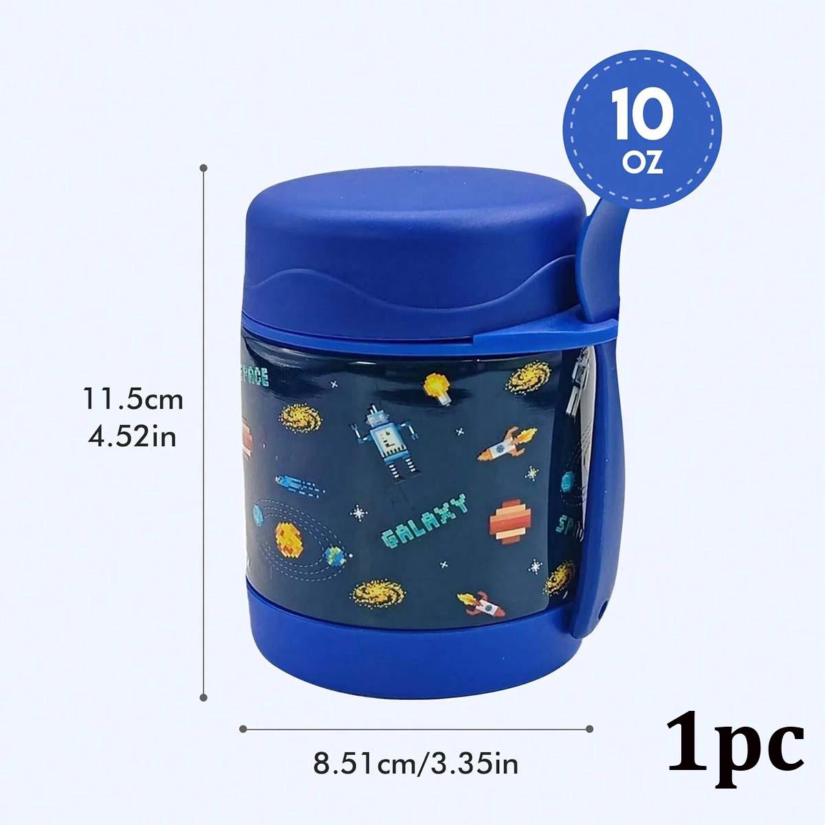 10oz Stainless Steel Insulated Food Jar with Spoon, Leak-Proof Soup Cup, Modern Style, Ideal for Students, Office, Travel, Kitchen, Great Gift