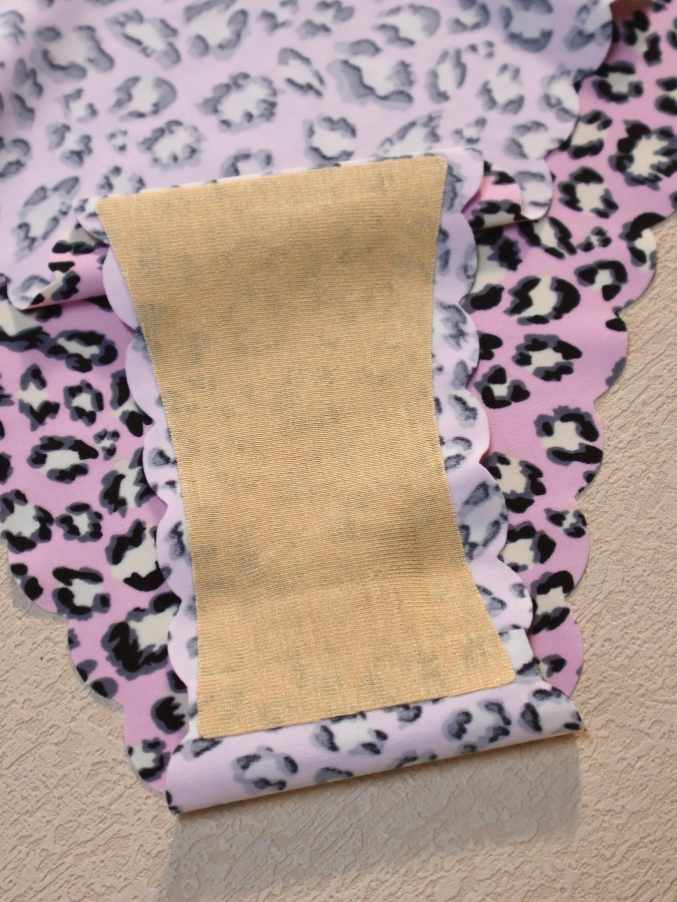 Women's Seamless Wave Design Set, Comfortable Breathable Antibacterial Panties, Fitted All Season Casual Style, Breathable Seamless Knicker