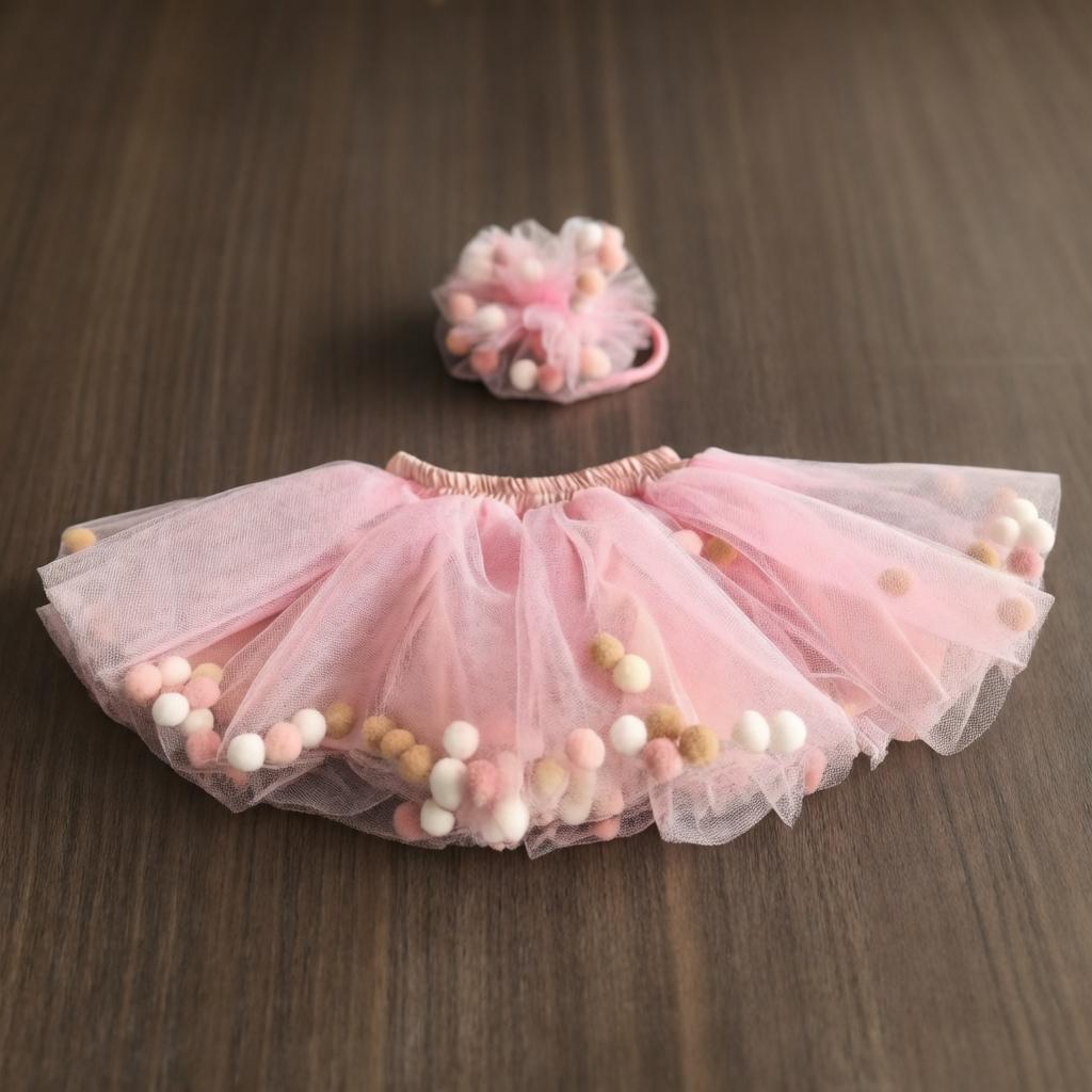 Newborn Photography Princess Dress Set, Cute Multicolor Puffy Skirt, Baby Photo Shoot Costume, Doll Dress, Studio Shooting Clothing