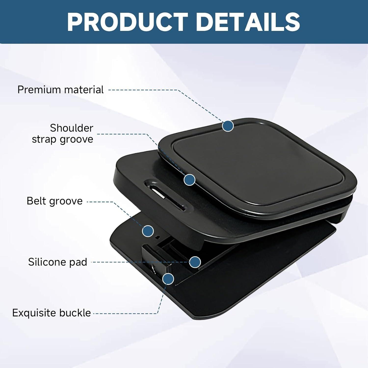 2 Pack Adjustable Car Seat Belt Positioner Clips, Universal Seatbelt Adjuster with Secure Non-Slip Hold, Shoulder Strap Positioner for Comfortable Driving, Fits Most Cars, SUVs, RVs, Trucks & MPVs