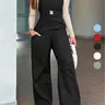 【Black Friday】Women's Vintage Adjustable Straps Sleeveless Jumpsuit, Retro Street Style All-Season Wear, Casual Fashion Overalls with Pockets, Comfortable Fabric