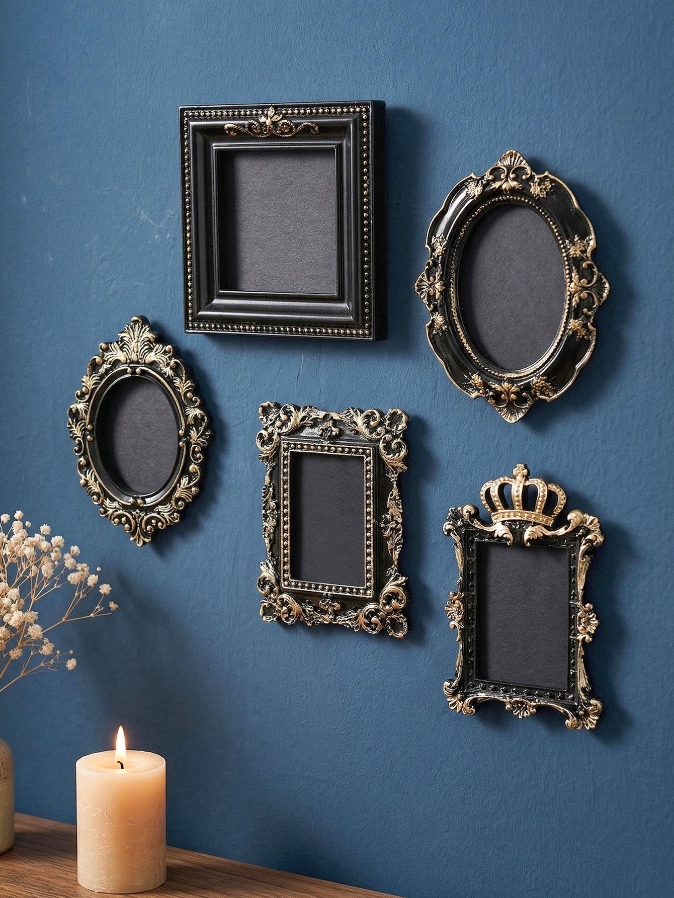 European-style mini hanging photo frame (can hold photos) vintage photo prop suitable for DIY wall decoration