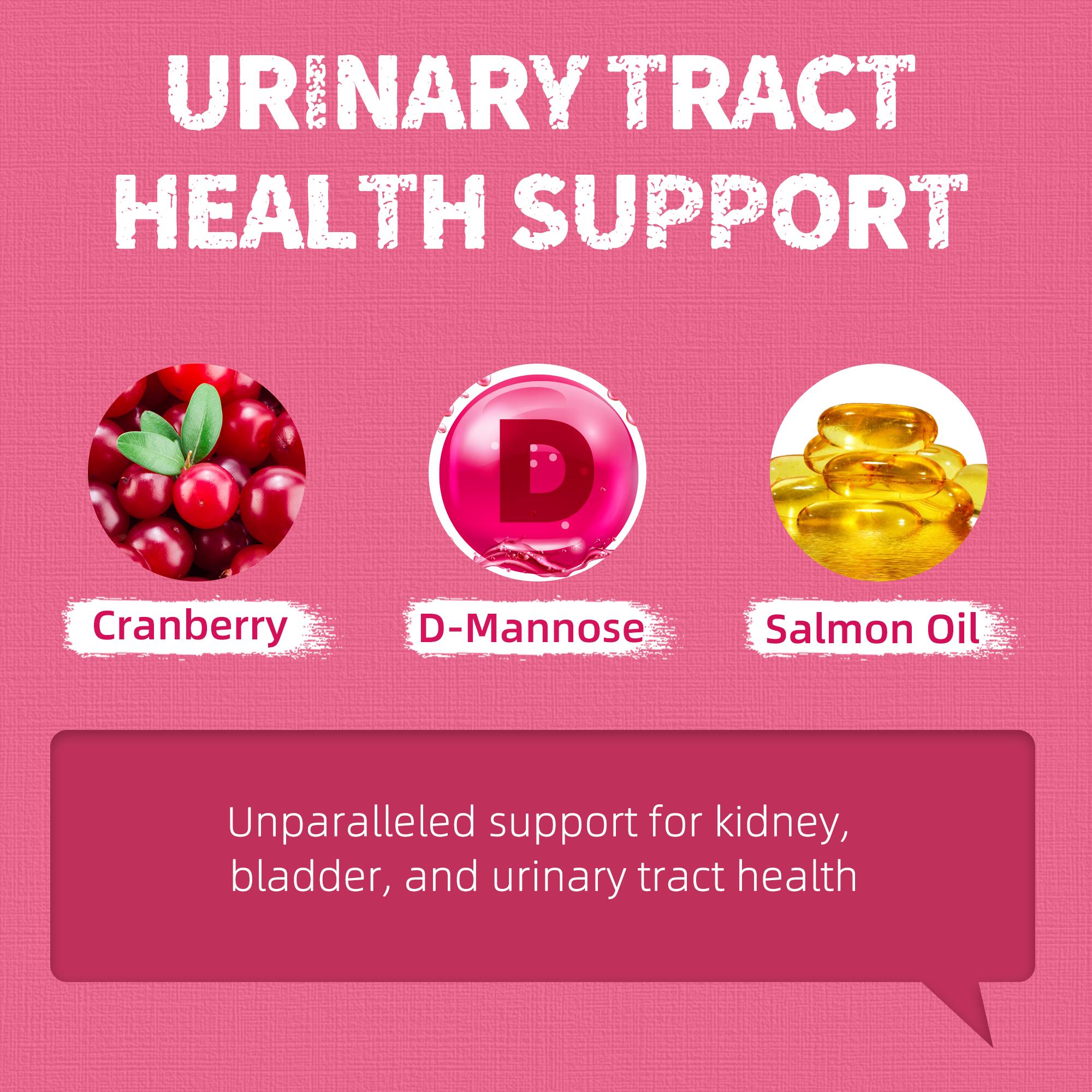 13.4 OZ Cat Treats Urinary Tract Health Supplement Cranberry and D-Mannose for Kidney Bladder and UT Support Salmon Flavor Crunchy Chews Cat Loves Food Natural