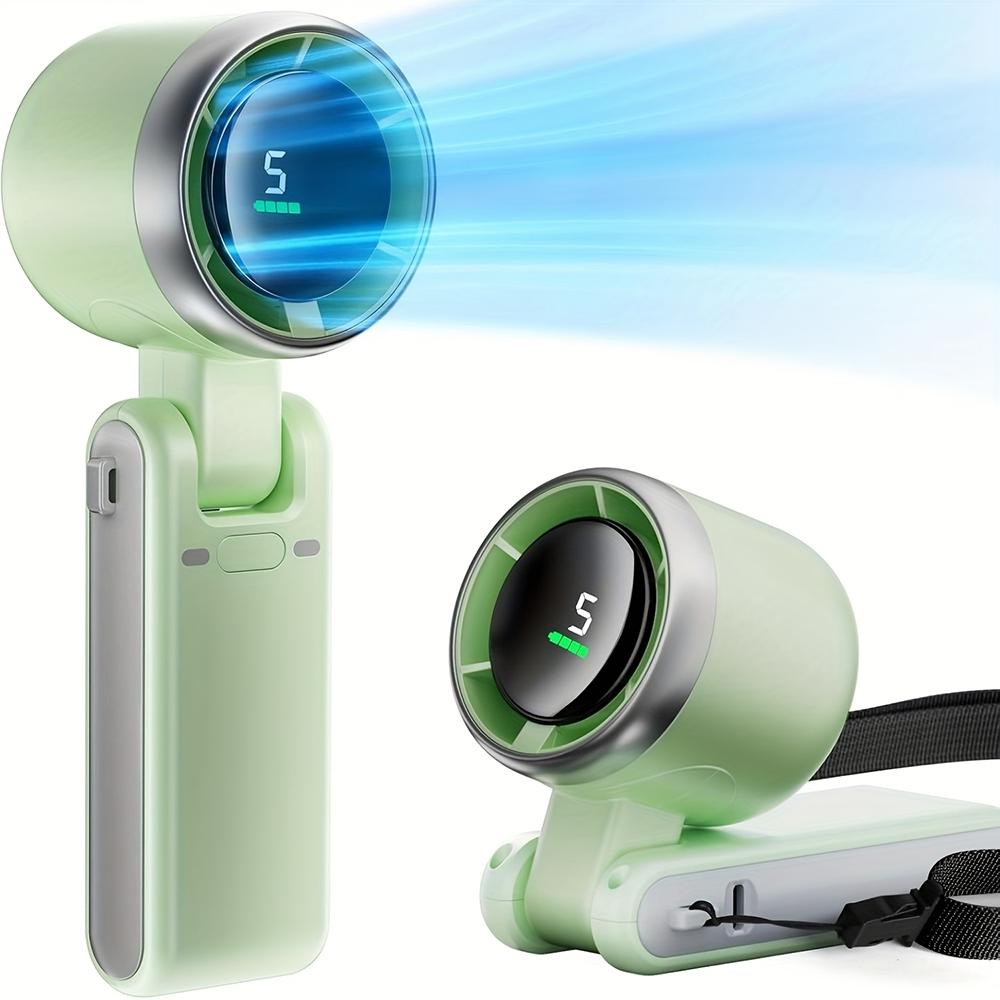 Portable Handheld Turbo Fan, Multifunctional 5-Speed Fan, 3600 mAh Battery-Operated, Up to 10 Working Hours, 3-in-1 Rechargeable Hand Fan with Air Turbo Tech Cooling for Outdoor Activities, Travel, Work and Father's Day Gift #GLOBAL PICKS Portable Handheld Turbo Fan, Multifunctional 5-Speed Fan, 3600 mAh Battery-Operated, Up to 10 Working Hours, 3-in-1 Rechargeable Hand Fan with Air Turbo Tech Cooling for Outdoor Activities, Travel, Work and Father's Day Gift #GLOBAL PICKS