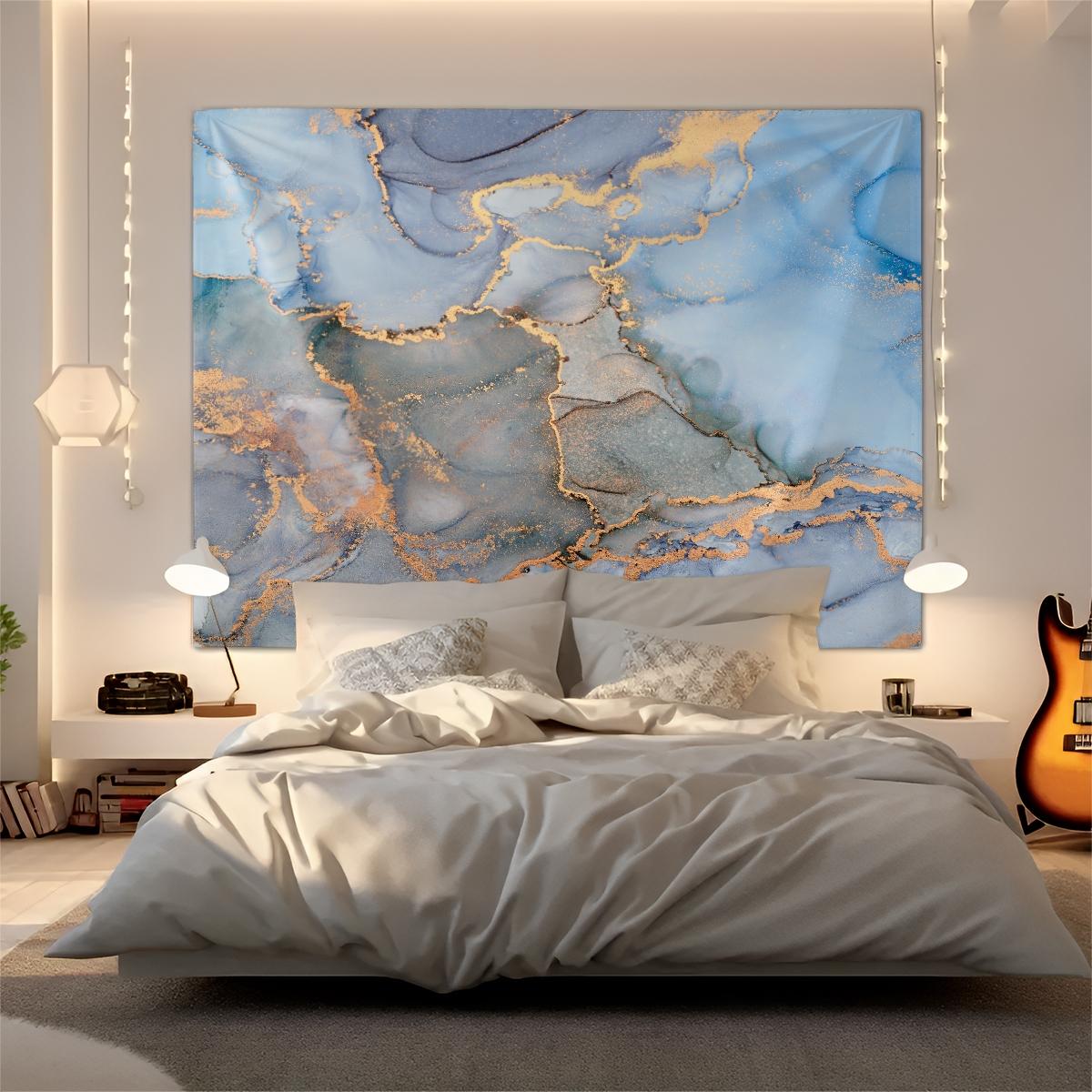 Marble Print Tapestry, Modern Luxury Wall Decor, Soft Fabric, Easy to Hang, Perfect for Bedroom and Living Room Background Decoration for Fluid Art Enthusiasts, Ideal Gift for Family and Friends